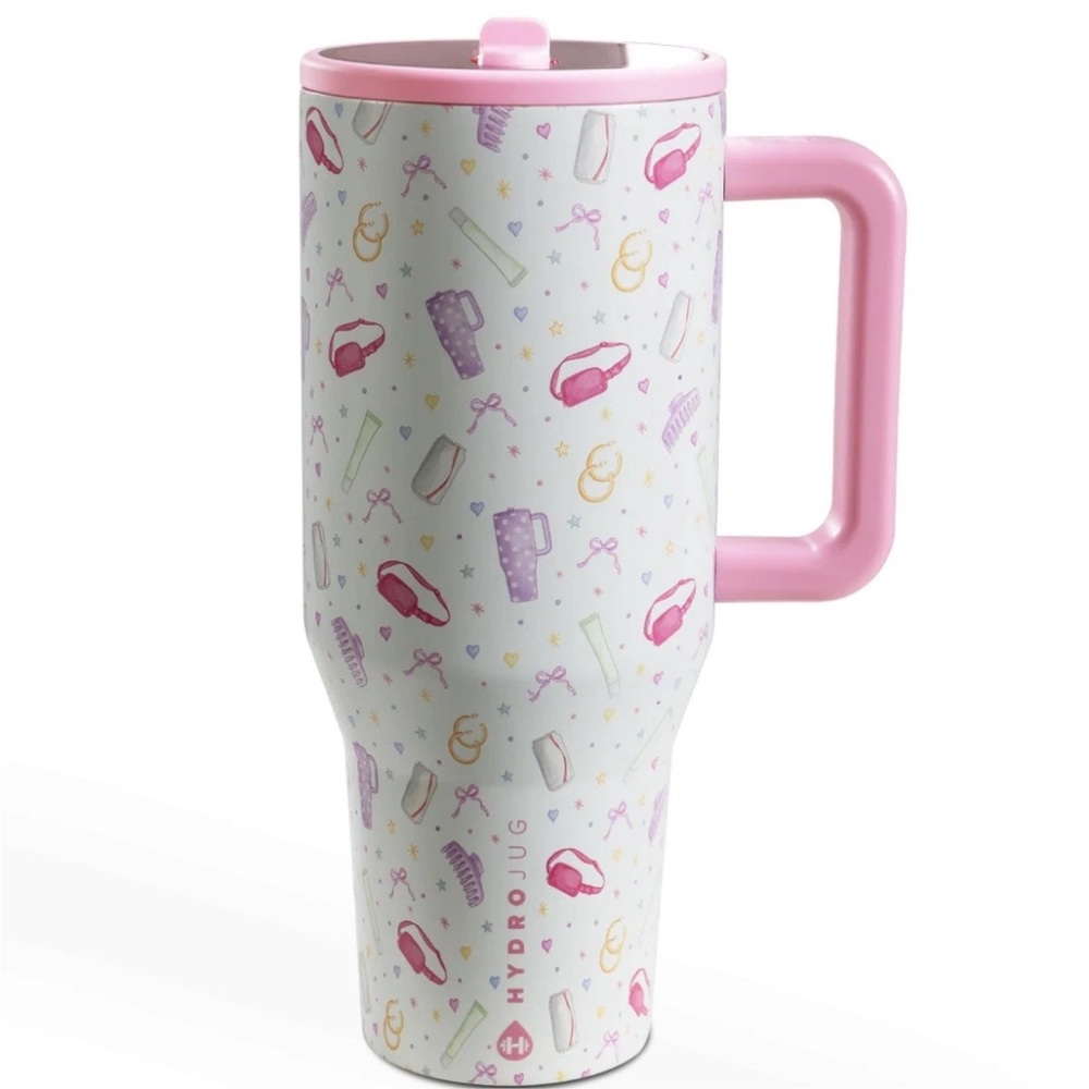 Hydrojug Jane Collection UTAH MOM Traveler 40oz Cup NEW IN HAND 💜🩷